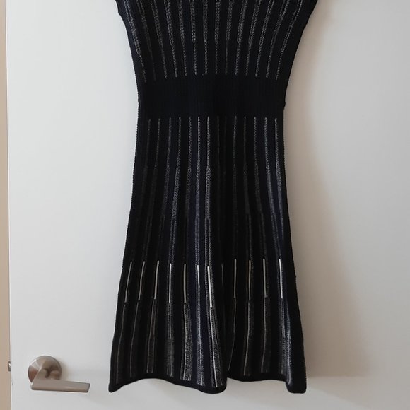 FRENCH CONNECTION Knit Dress - Black/Grey - Size 0/XS-Small - Picture 4 of 4
